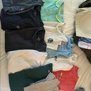 10 Vineyard Vine Boys Shirts, 1 Polo  Lot